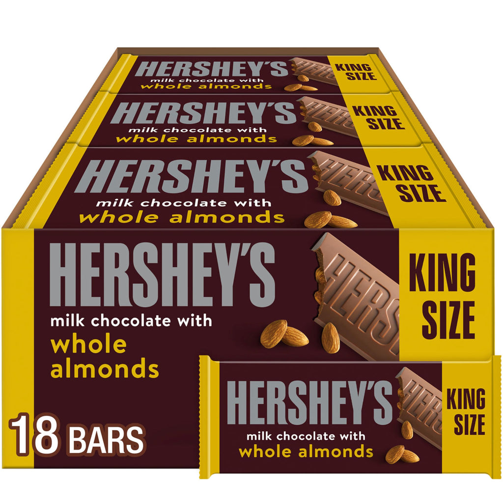 Milk Chocolate with Whole Almonds Candy Bars 2.6 oz 18 Count F2060