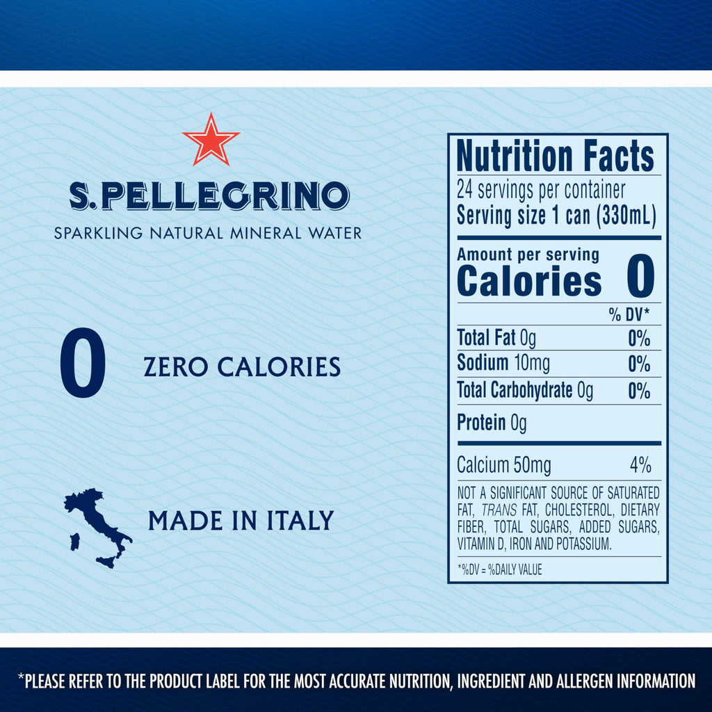 Sparkling Natural Mineral Water 11.15 Fl. Oz (Pack of 24) P317