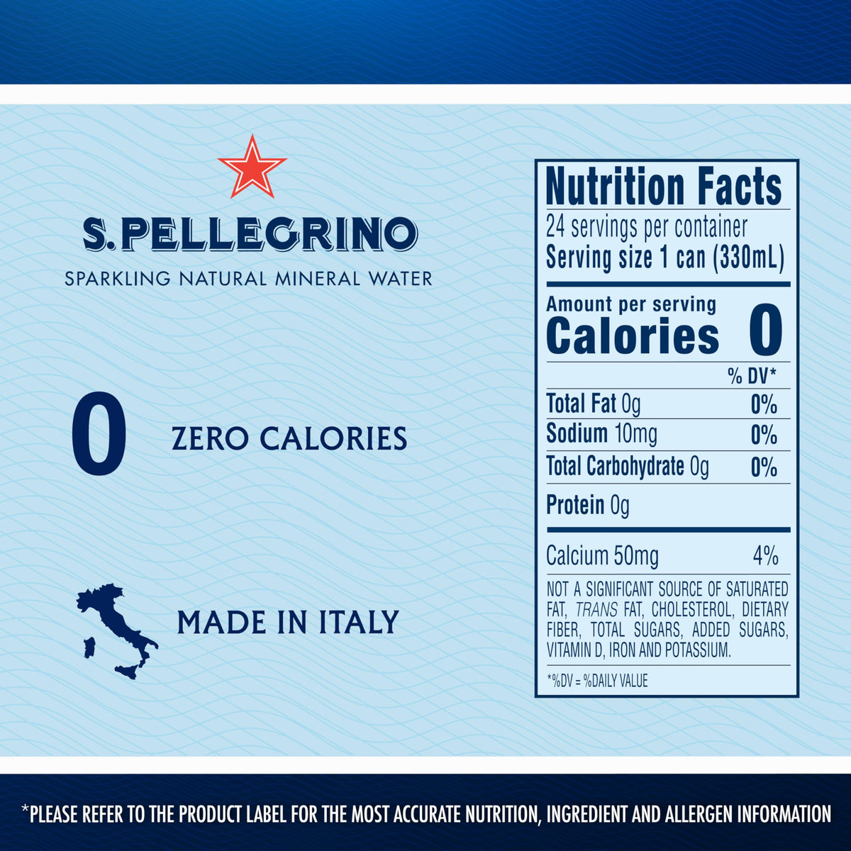 Sparkling Natural Mineral Water 11.15 Fl. Oz (Pack of 24) P317