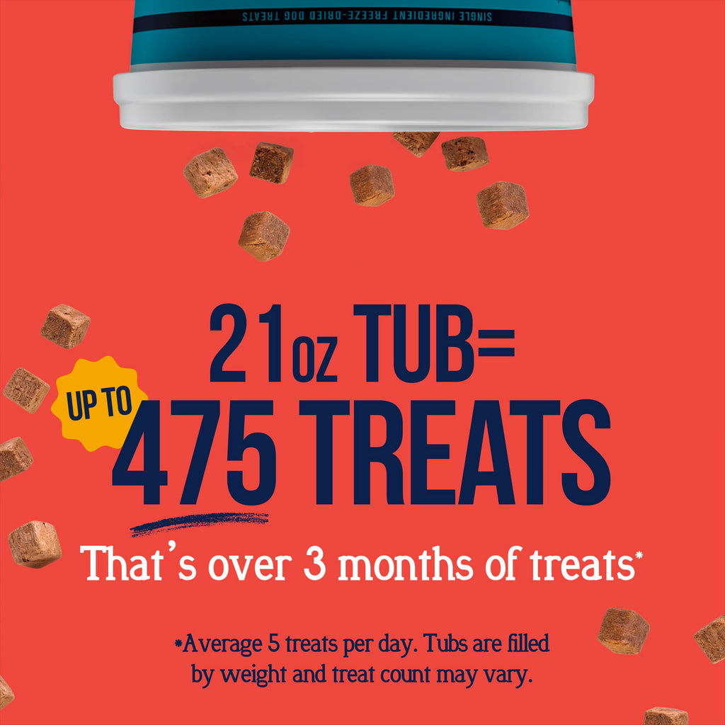 Freeze Dried Beef Liver Dog Treats 21 oz Tub Z8522