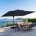 10x13 FT Cantilever Patio Umbrella with Base X98734