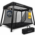 Black Travel Crib L112