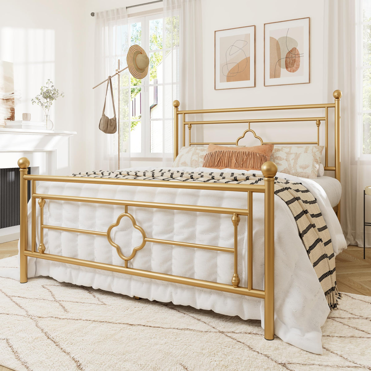 Full Size Metal Platform Bed Frame X4730