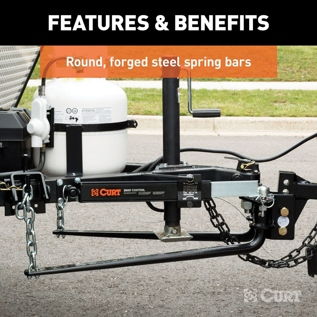 Round Bar Weight Distribution Hitch 14,000 lbs. 2-Inch Shank M1724