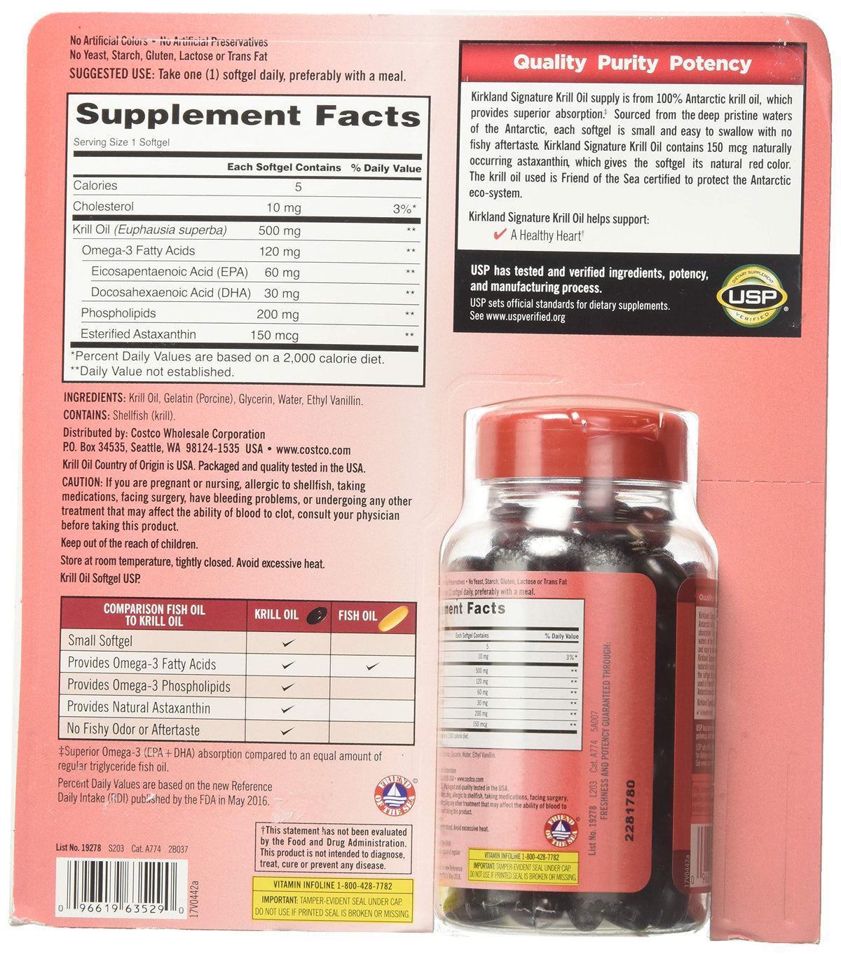 Krill Oil 500 Milligram 160 Softgels S288